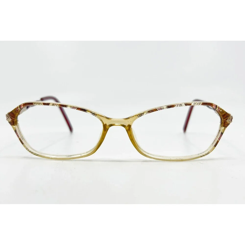 Clearvision Eyeglass Frames Womens Gold Red Jacqueline II 53-15-130 31630
